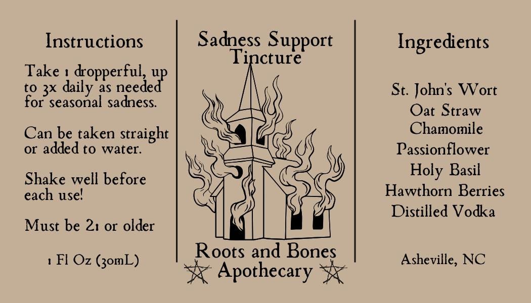 Sadness Support Tincture