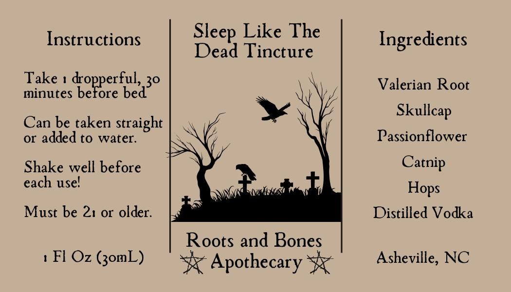 Sleep Like The Dead Tincture